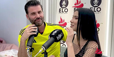 EloPodcast displaying him arse in a insatiable dialogue with Ambar Prada