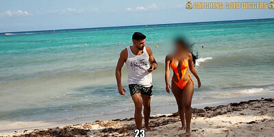 Poking The Saucy Fuckbox Of This Outstanding Damsel Picked Up from the Beach (SUDDEN FINISHING)