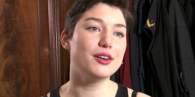 Short Haired Amateur Brunette Rubbing Sweet Pussy