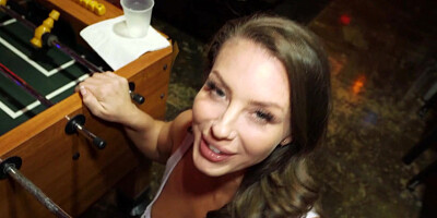 Pretty brunette Slay Savage gets properly fucked by tattooed dude