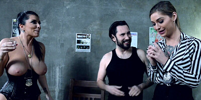 Kleio Valentien and Romi Rain get properly fucked in FFM threesome