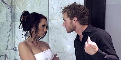 Horny people are fucking on the sofa