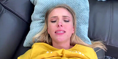 Smart guy blackmails naive stepsister into taboo sex