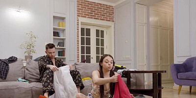 Mia Grandy tonguing his delicious asshole for the cam