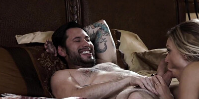 Bearded man fucks gorgeous blonde and it's the best birthday gift