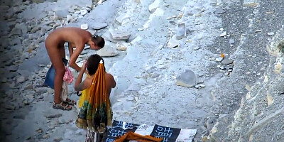 Voyeur. Butt-Crack on public beach