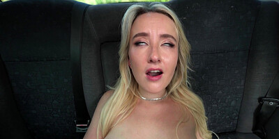 Taxi sex with hot Ann Joy