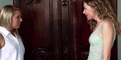 Creampie teen stepsister has lesbian family sex with petite stepsister