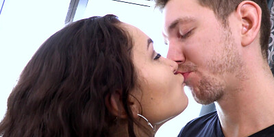 Brunette Gabriella Paltrova missed a hard cock in her ass