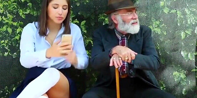 blowjob [censored] fucked at the bus stop