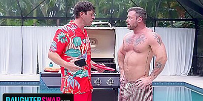 Labor Day Bbq Party Turns Into A Stepdaughter Foursome Orgy Blast