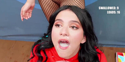 PremiumBukkake - Minute Galilea gulps 101 XXL jizz shots