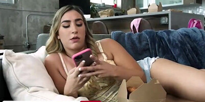 Ash-Blonde girl with pierced nips, Lexi Grey loves to have casual bang-out with a black neighbor