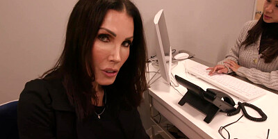 Stepmom starts jerking her stepsons cock