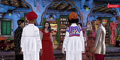 Bhabhi ki customer se thukai.