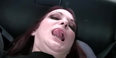 Nubile sweetheart wanks in truck