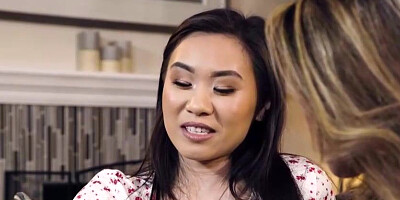 2 uber-sexy Chinese gals are are taking turns providing each other’s sensitized nubs lovely throat love
