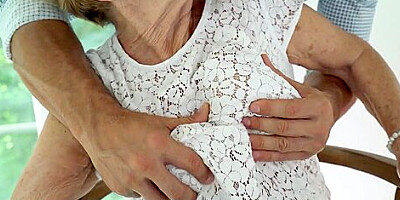 Doggystyled nympho granny fucked by BWC in old wet pussy