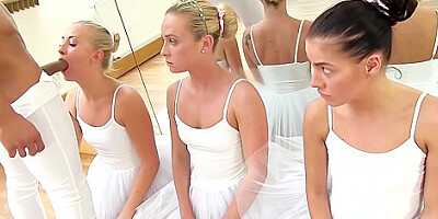 Three Teenage 18+ Ballet Dancers Fucked And Facialized