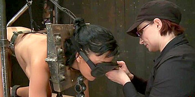 Bound In Metal Lesbian Rough Whipped With Beretta James And Mz Berlin