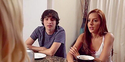 Boy Fucks Stepmom While Dad Fucks His Stepdaughter . They Have An Orgy And Family Cum Swap