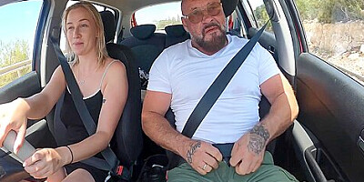 My Hot Step-daughter With Her First Car