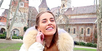 Eveline Dellai In Cute Girl In Leggings Tricked To Raw