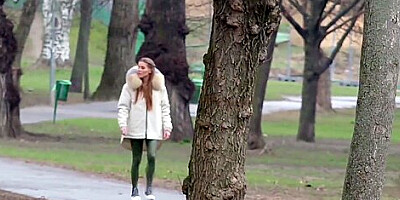 Eveline Dellai In Cute Girl In Leggings Tricked To Raw
