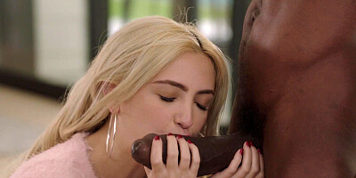 Muscled black guy with huge cock destroys Jane's pussy