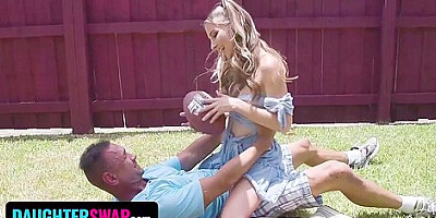 Get Naughty With Old Stud In Front Of Their Stepdad - Macy Meadows And Krissy Knight