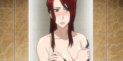 Bigboobs Japanese anime mom fucking bigcock in the restroom