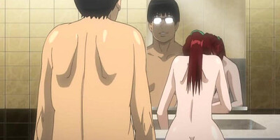 Bigboobs Japanese anime mom fucking bigcock in the restroom
