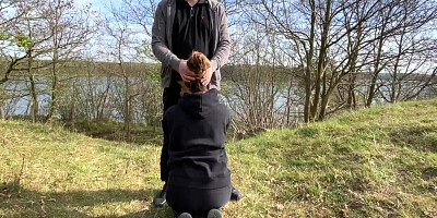 Bike tour ends with passionate outdoor sex