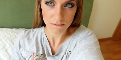 Young solo beauty takes us on a tour of her pink pussy