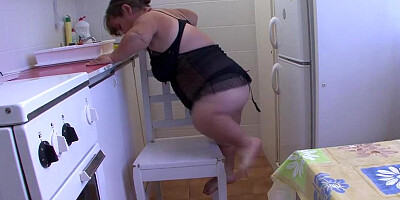 MILFPOWER - nimble mature midget tough big black cock plumbed (Gigantic Black, Xxl Black, Black spunk-pump)