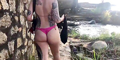 Putaria na Ilha - Boquete na Praia, sexo com vista pro mar e duas gozadas - Dread Hot