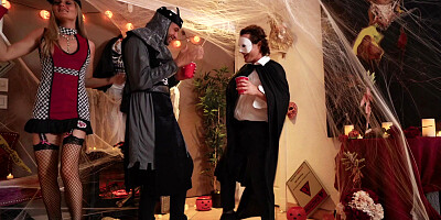 Victoria June Fucks Random Guy at Halloween Party