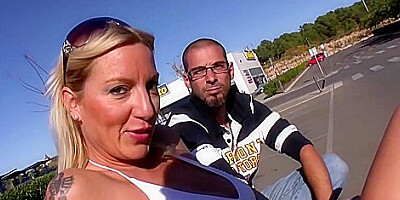 Michelle Blanch In Michelle Soleil Fucks Our Stud In The Setting Sun And Gives Up Her Ass