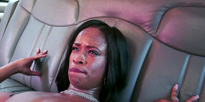 Black babe is riding dick like crazy