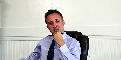 Classy babe had sex with her boss