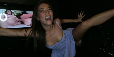 Sexy girl likes gloryholes a lot