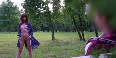 Petite jugged doll is spending a pile of time in a local park, showcasing strangers