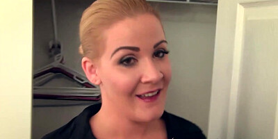 Sex-Positive towheaded in a mini microskirt, Whitney Morgan can't wait to get plumbed until she spunks