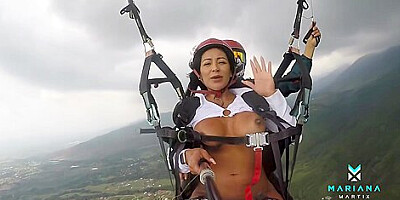 Mariana Martix - Mariana Martix Squirts While Paraglidi