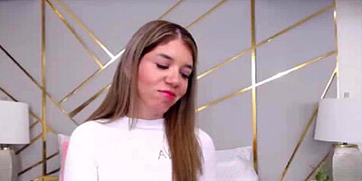Good Looking Woman Showing Herself and Rubbing Pussy