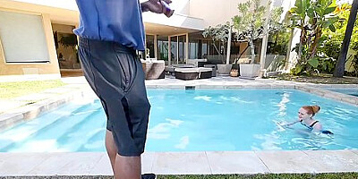 Horny Ginger Fucked By Swimming Coach