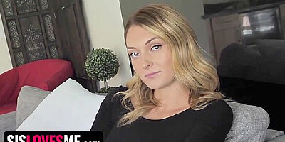 Tatted Stepsister Charlotte Sins Lifts Her Skirt And Reveals Her Juicy Twat And Booty