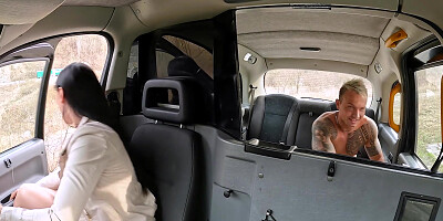 Sexy taxi driver Marcus Anubis has fun with a client