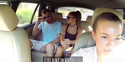 Dude cheating gf with hot fake taxi driver