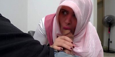 Muslim Hijab girl caught me jerking off 2